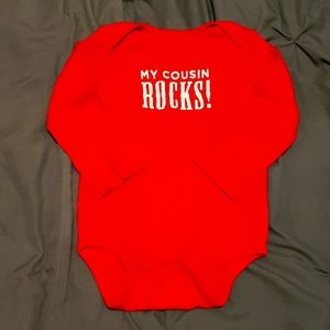 Red onesie 24M